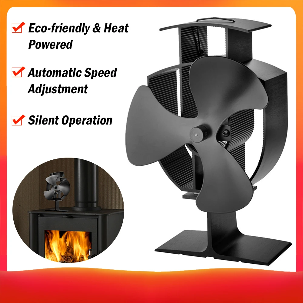 Черный камин 3 лезвия рабочая деревянная горелка экологически чистый тихий
