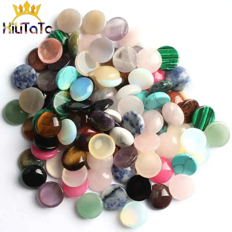 Бусины из натурального камня смешанные овальные круглые треугольные квадратные