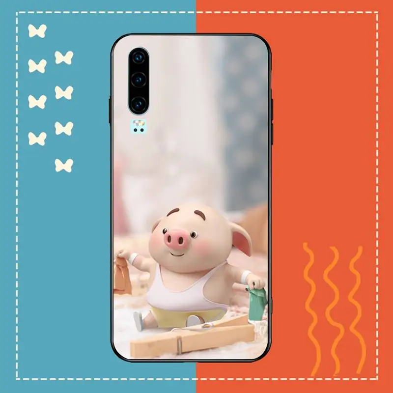 Роскошный Уникальный дизайнерский чехол для телефона PENGHUWAN Pig little fart Huawei P30 P20 P10 P9