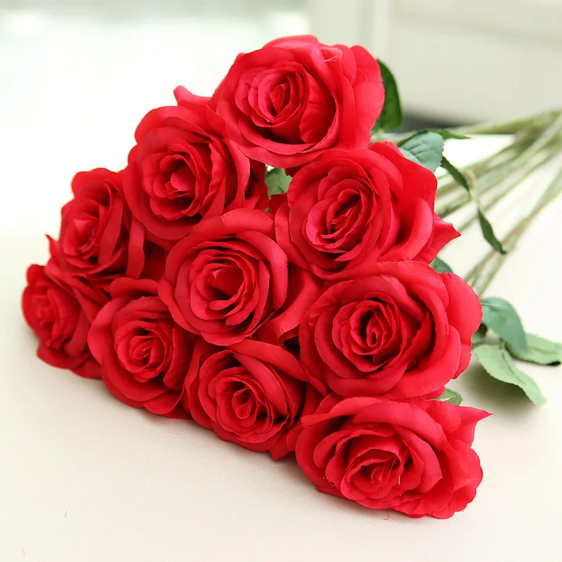 Software Wholesale of High-grade Simulated Rose Single Silk Fabric Flower Home Wedding Decoration Project | Дом и сад