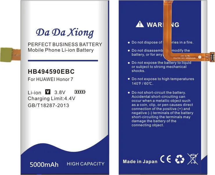 Аккумулятор DaDaXiong HB494590EBC на 5000 мАч для Huawei Honor 7 G620 G628 Honor7 | Мобильные телефоны и