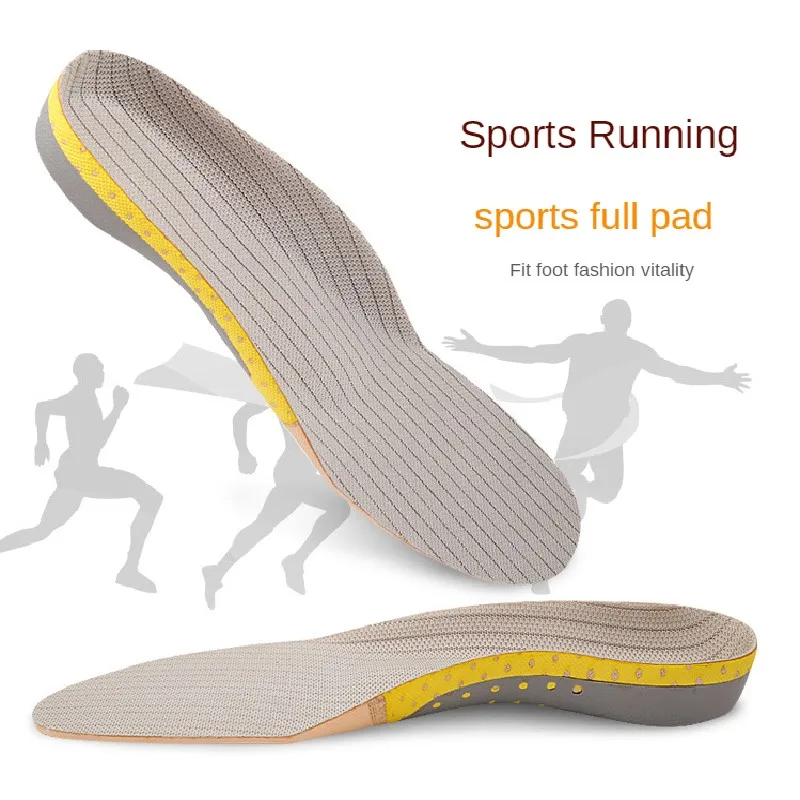 

Arch Support Sports Insoles Shock Sweat Absorption Wicking HIKING Running Shoes Foot Care Sock Pad Brioche