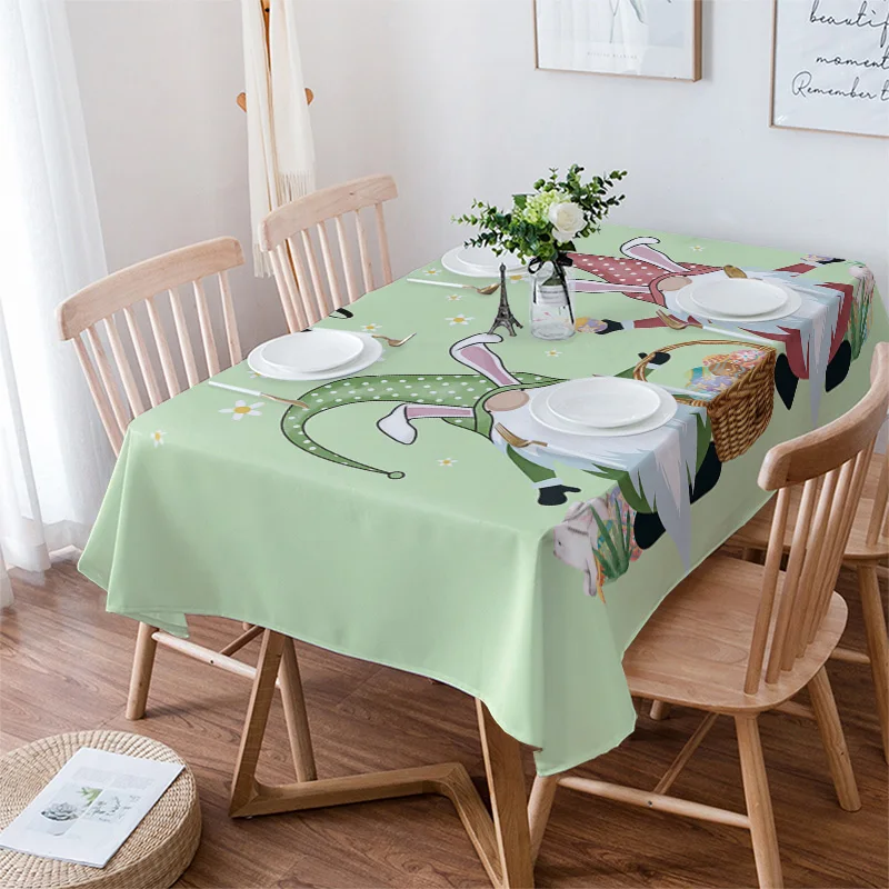 Карликовые кролик яйцо фруктово зеленый Скатерть для отеля стол пикника