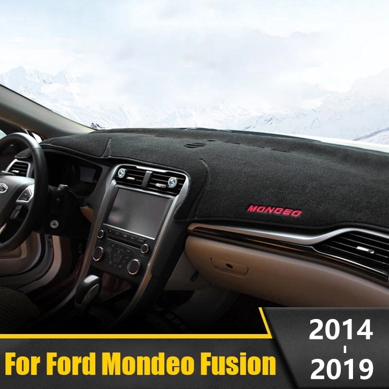 Для Ford Mondeo 5 MK5 Fusion 2014 2015 2016 2017 2018 2019 приборной панели автомобиля Обложка коврик