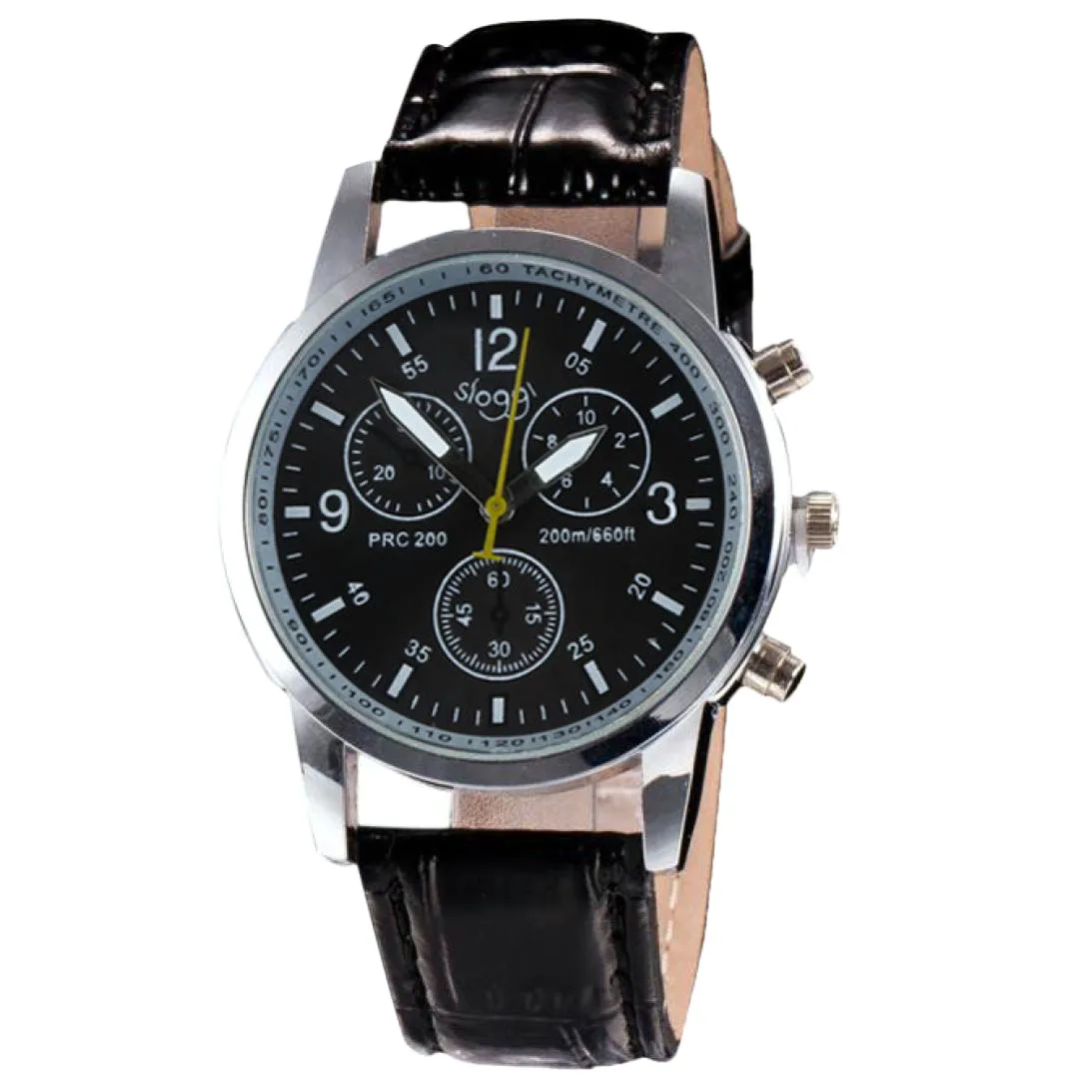 

DUOBLA Men Watches Brand Luxury Waterproof Fashion Crocodile Faux Leather Mens Analog Watch Wrist Watches Black reloj hombre