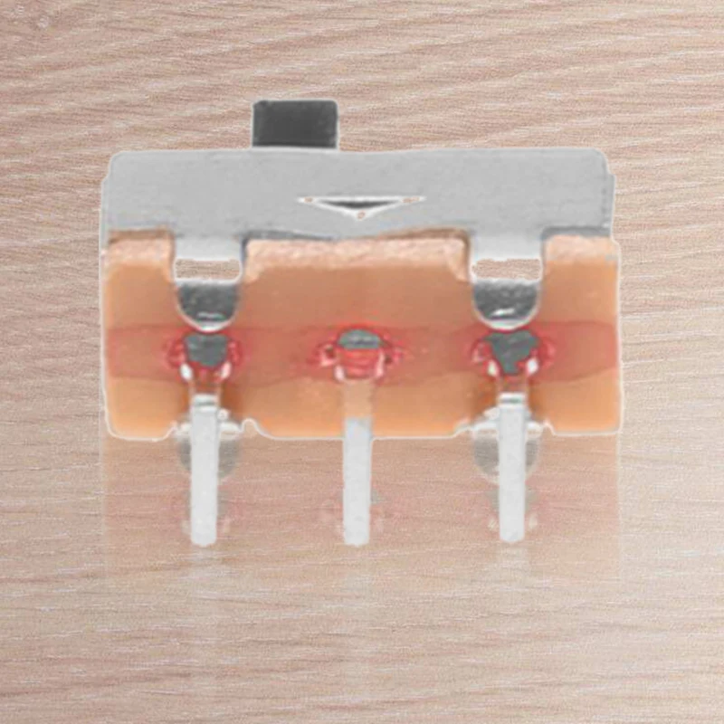 Новинка-50 шт. SS12D00G3 2 Позиции SPDT 1P2T 3 Pin PCB панель Мини Вертикальный скользящий