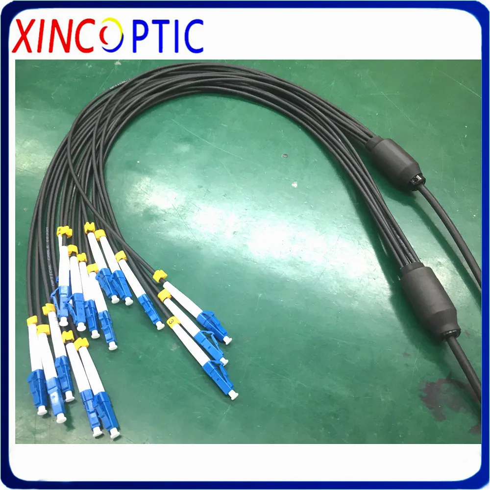 Armored Patch Cord 8cores 3M Singlemode 8 core SM 3 meters G652D/G657A PVC Jacket SC LC FC fibers Optical Fiber Jumper Cable | Мобильные