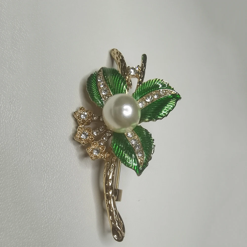 Брошь в виде листьев с капающим маслом булавка для женской Броши Vitage ювелирные