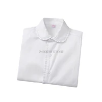 girls summer white blouses child birthday shirts school girls performance uniform 4 16 years party vestidos blouses
