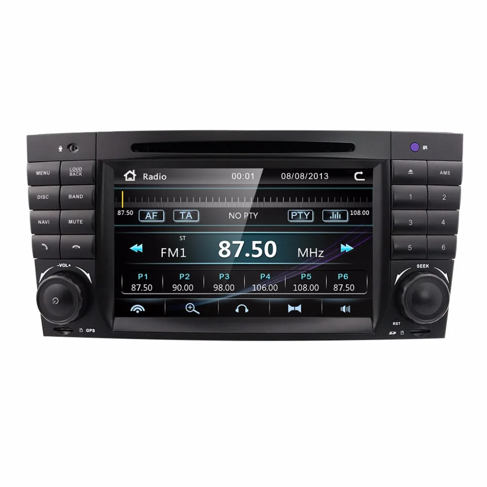 HIZPO 2 DIN автомобильный DVD GPS для Mercedes/Benz W203 W209 W219 A Class A160 C C180 C200 CLK200 Радио Стерео