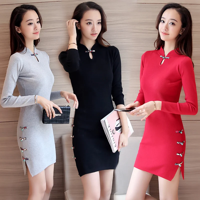 2021 распродажа современное платье Ципао в китайском стиле Элегантное Длинное