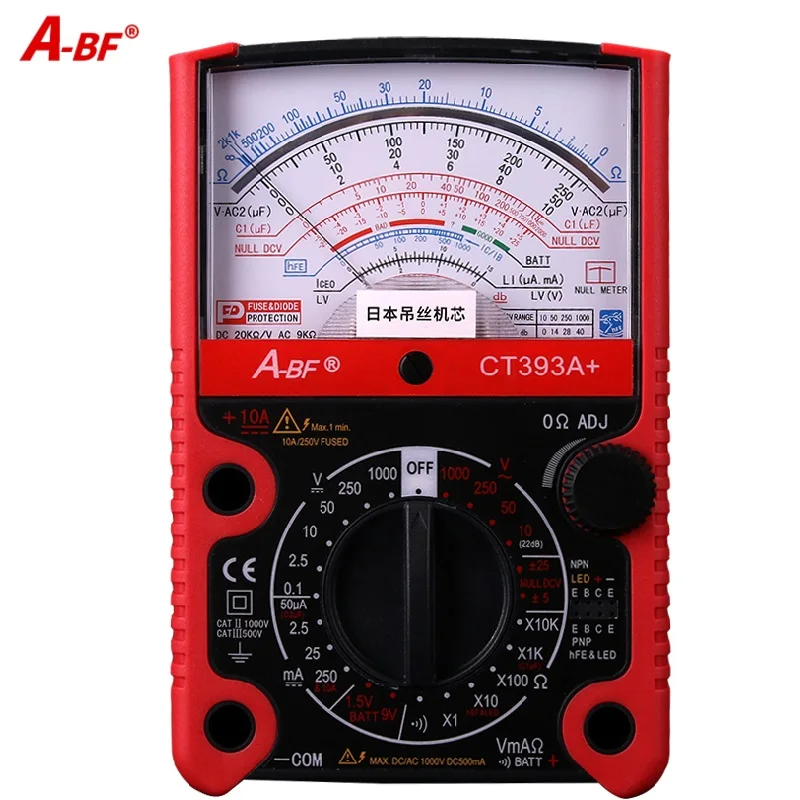 A BF защитный Функция аналоговый мультиметр Профессиональный Ом Тесты Измеритель