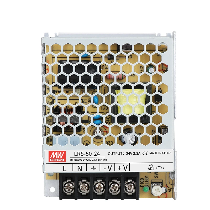 MW 50W Светодиодный переключатель LRS/MS/S-50W-24V 2.1A 5V 10A 12V 4.2A 24V Промышленный Блок питания