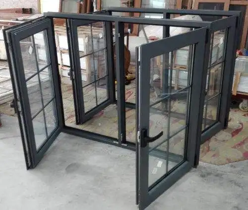 Hench China wooden Aluminum doors windows  bi-folding doors wholesale factory hc-a18