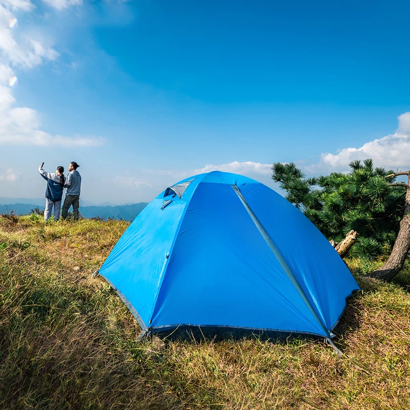 

Camping Tent Travel 2 Person Outdoor Tourist Tent Leisure Ultralight Tent Waterproof Folding Tents -f