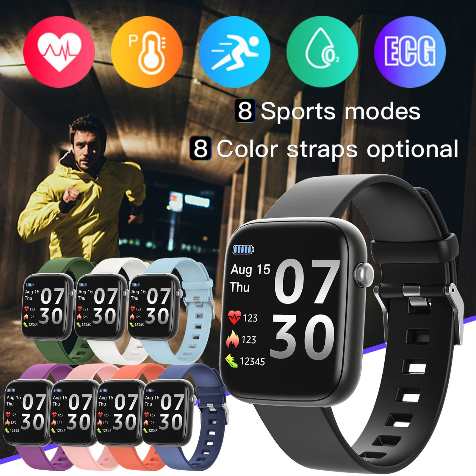 

Смарт-часы S30 для мужчин и женщин, спортивные умные часы с мониторингом движения, водонепроницаемые Смарт-часы с напоминанием