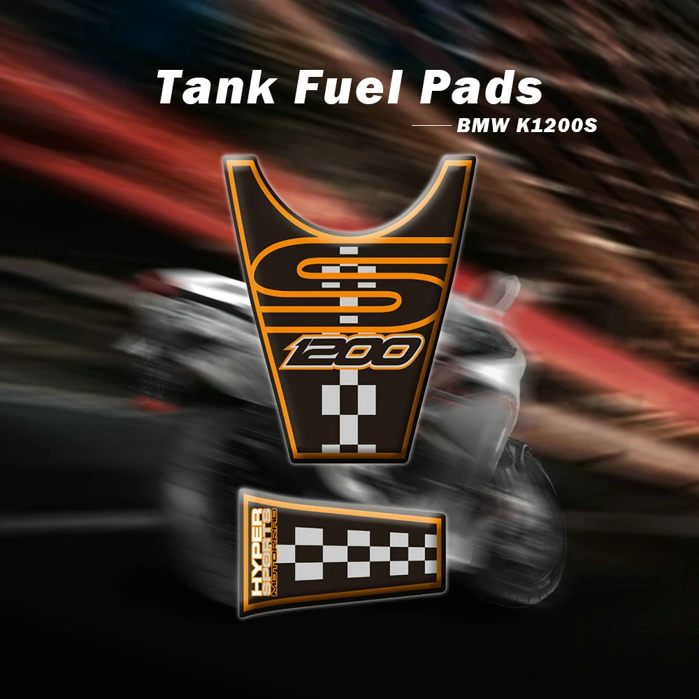 

3D Tank Pad Decals Motorcycle Sticker Fuel Tank Pad Protector Stickers Decals for BMW K1200S K 1200 S 2004-2008