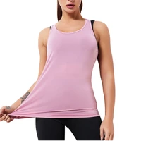 kiss me training exercise sleeveless tank tops breathable women running sports top backless t shirts outdoor sportswear female