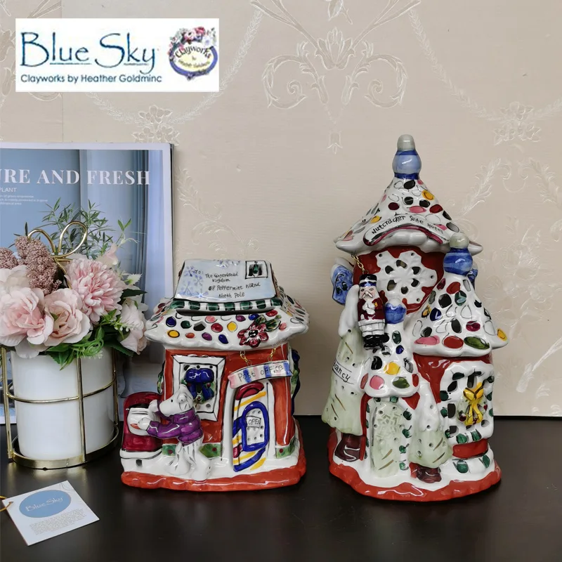 Ceramic Landscape Candle House Living Room Decoration Gift