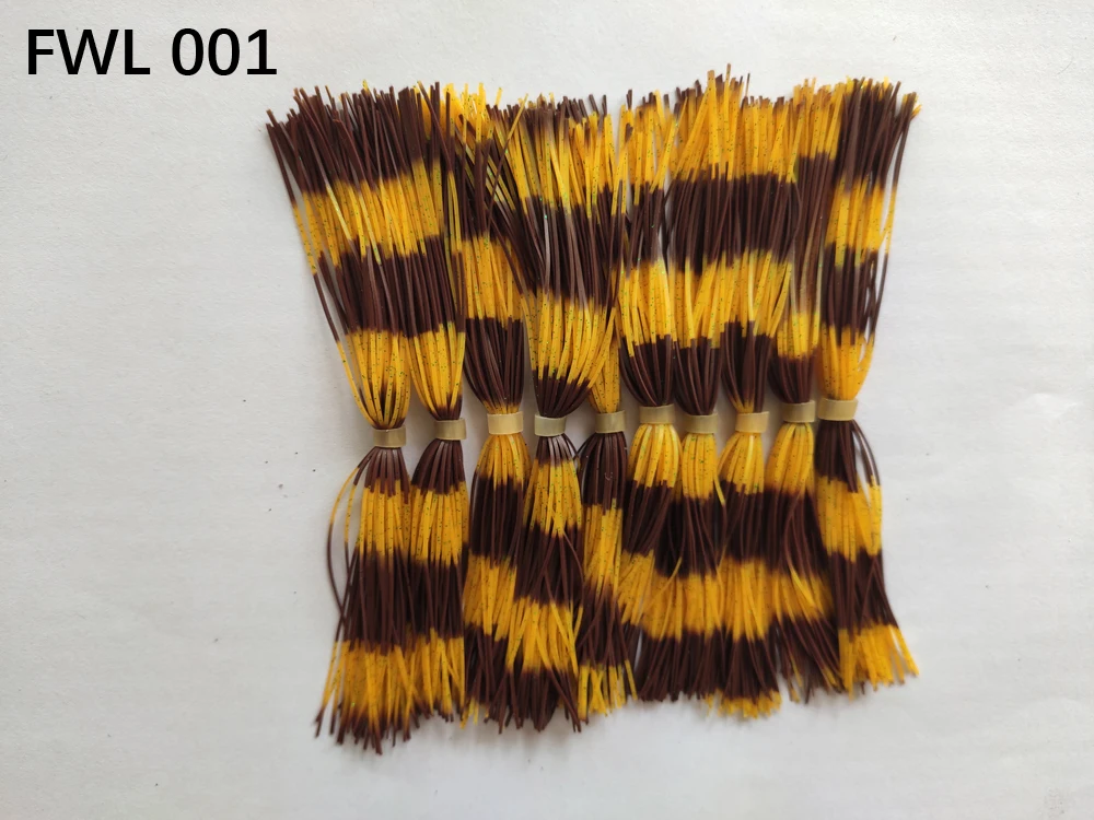 10 пряди Ков 50 нитей Силиконовые юбки рыболовные аксессуары для Buzzbait SpinnerBait джиг