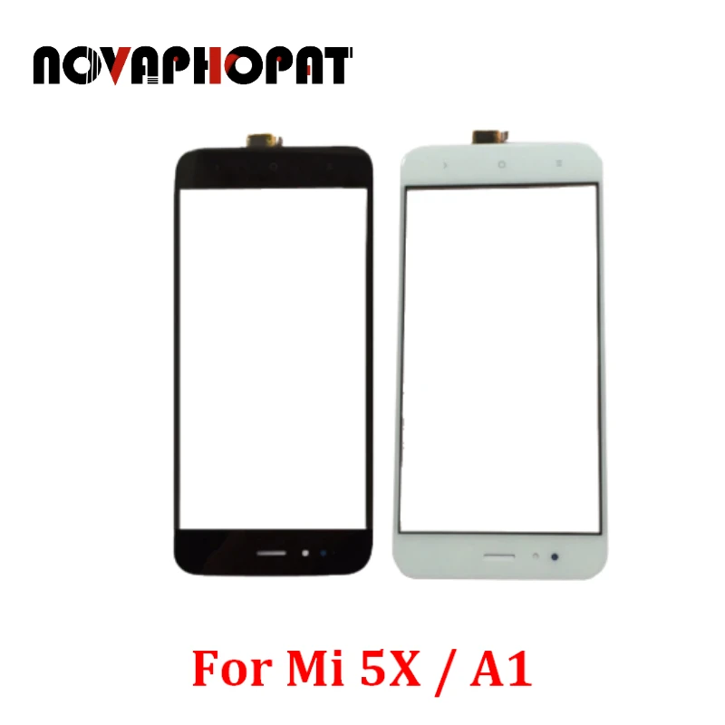 Novaphopat черный/белый/золотой датчик для Xiaomi Mi A1 MiA1 5X Mi5X сенсорный экран дигитайзер