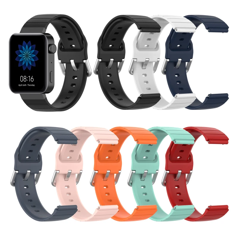 Модный ремешок для умных часов Xiaomi с защитой от пряжки Mi Watch сменный спортивный