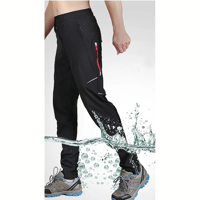 Уличные мужские походные брюки быстросохнущие тонкие дышащие тянущиеся