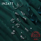 Женское кольцо с 12 созвездиями INZATT, классическое вечернее кольцо из стерлингового серебра 925% пробы с цирконием, геометрические аксессуары