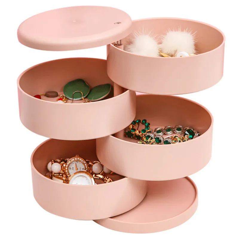 

Jewelry Storage Box Turns Multi-Layer Large-Capacity Creative Display Rack Earring Rings Necklace Jewelry Storage Box