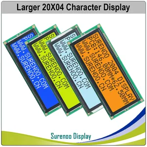 Большой ЖК-модуль 204 дюйма, 20 х4, 2004 символов, ЖК-дисплей, LCM, синий, желтый, зеленый, светодиодный Ной подсветкой