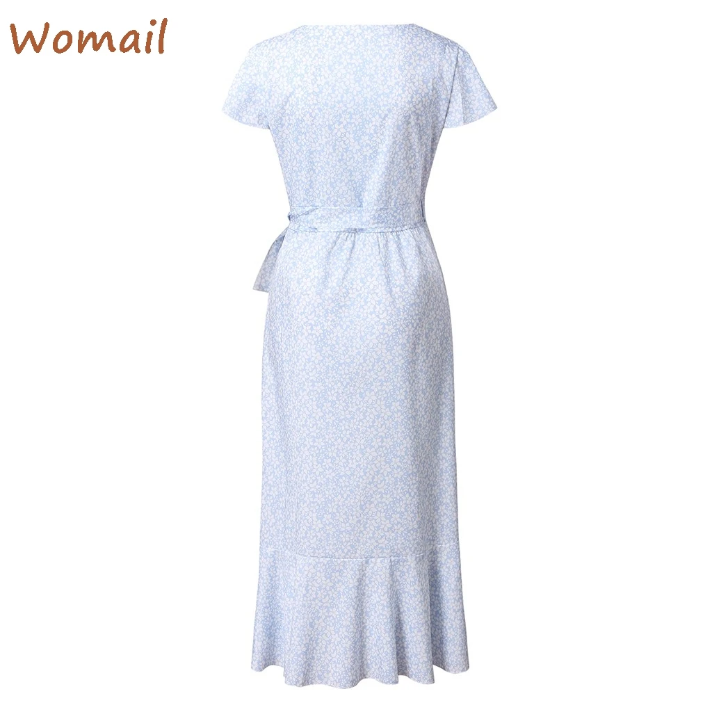 Женское платье в богемном стиле Цветочный принт Женская одежда пикантные Вадим V