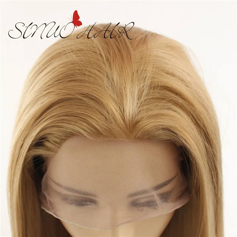 

Synthetic Hair Wigs Women Long 26Inch Straight Lace Front Synthetic Wig For Black Women Color Party Wig Free Shipping