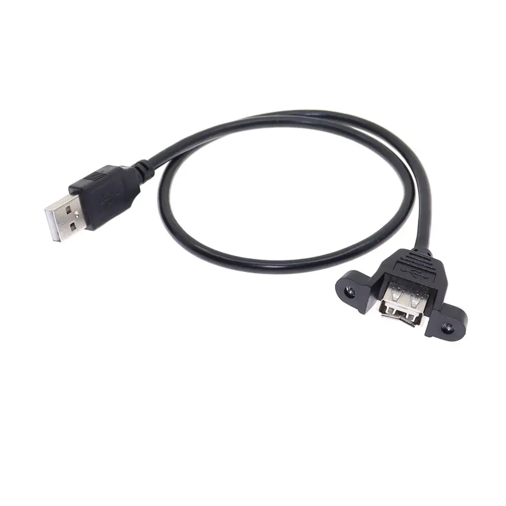 USB 2 0 Мужской и женский с винтовой панелью крепление фольга + Плетеный