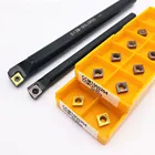 Держатель инструмента S06K, S07K, S08K, S10K, S12M, SCLCR06, для токарного станка с ЧПУ, Расточная оправка, SCLCR 95 градусов, держатель инструмента, CCMT060204, карбид