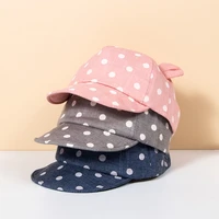 children sun hats toddler cap cute dot baby cap girl boys sun hat with ear for spring newborn photography props baseball cap