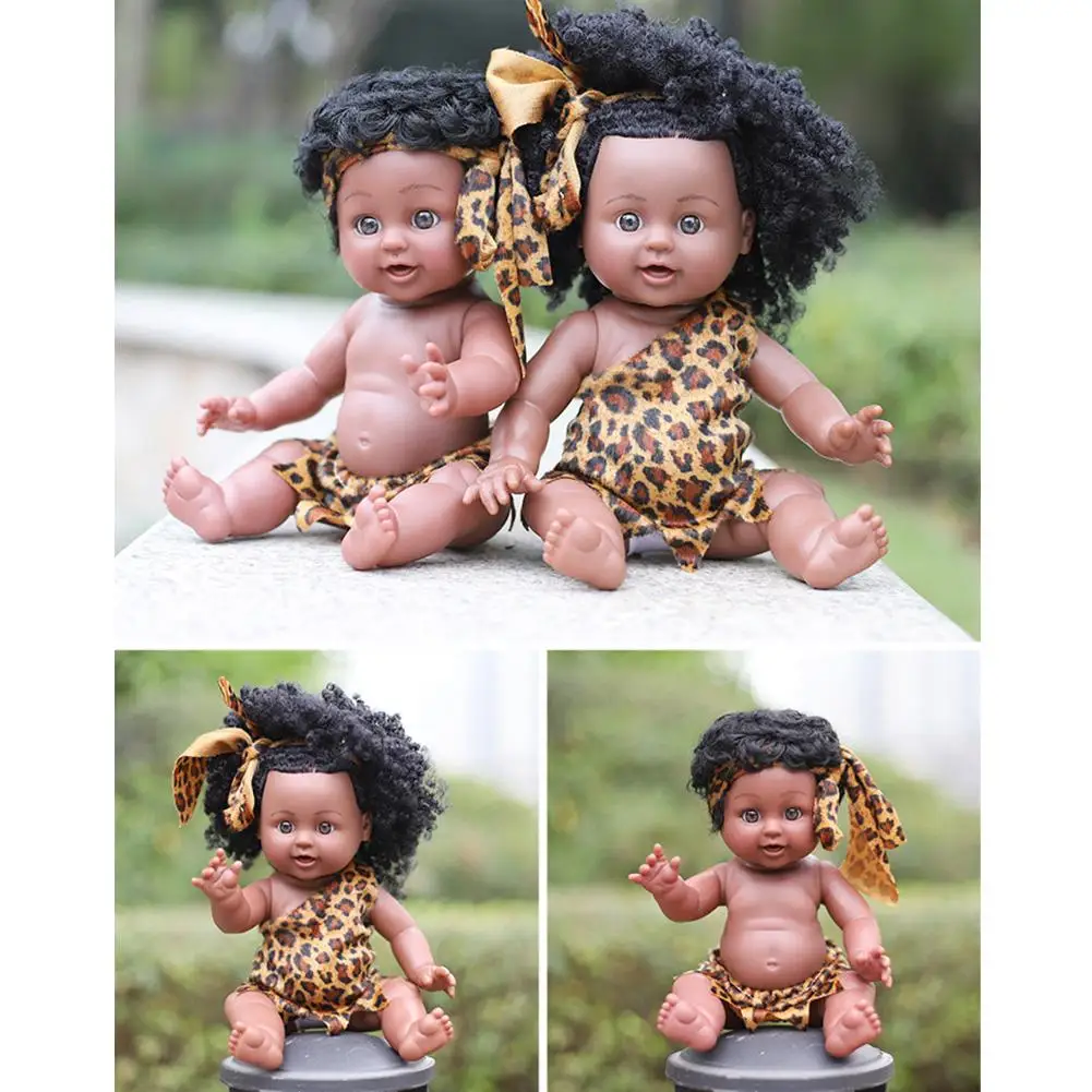 Кукла из мягкого силикона и винила черная Реалистичная 13 7 дюйма | Игрушки хобби