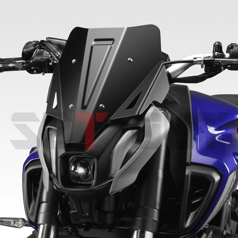 Motorcycle accessories windshield aluminum kit wind deflector sun visor deflector for Yamaha MT-07 FZ-07 2021 2022 MT07 FZ07