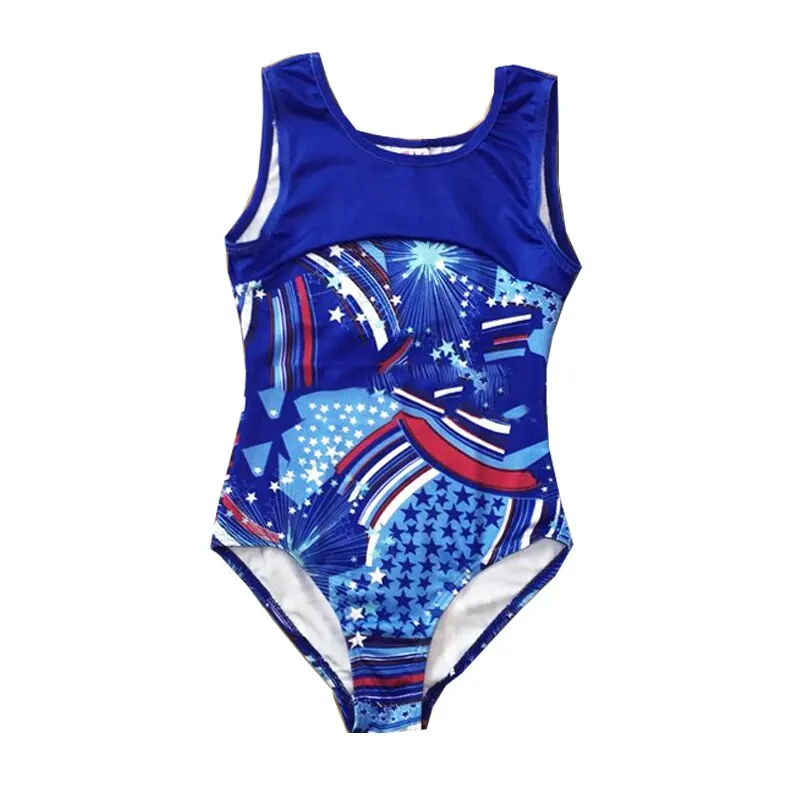 

2020 Toddler & Teens Girls Dance/Ballet dance Leotard flower printing Kids Children Jumpsuit Dancewear Competition Constume