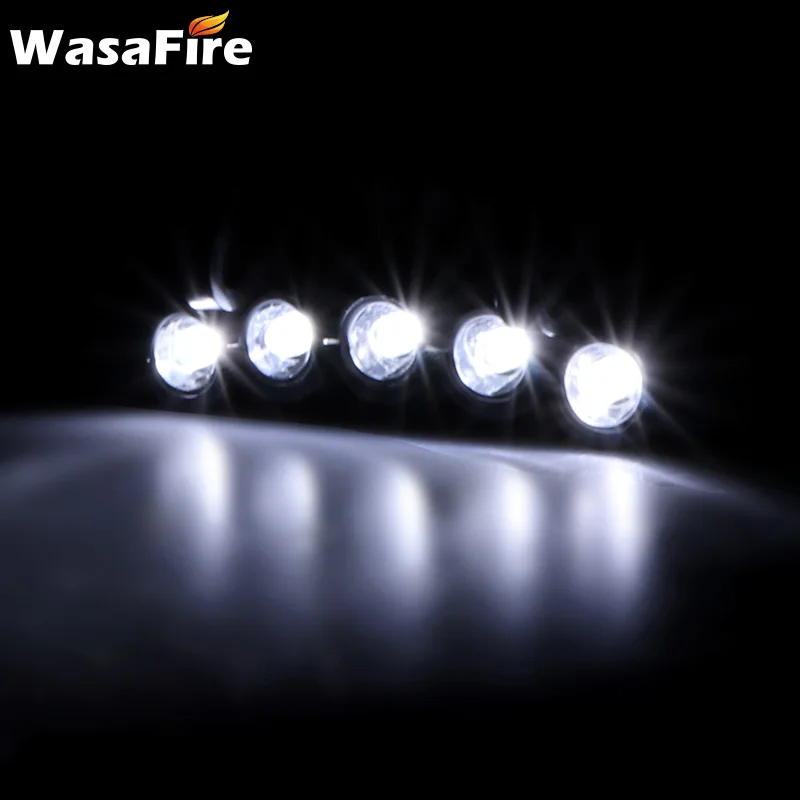 Мощный светодиодный фонарь на лбу с 5 светодиодами светильник клипсе/шляпе