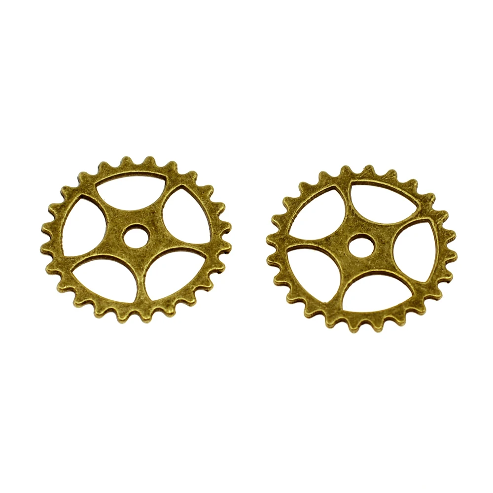 8 шт амулеты Шестерни 25 мм Античная Бронза Кулон шестерни для изготовления