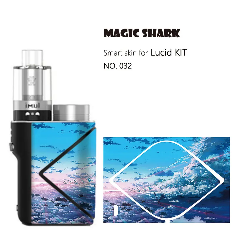 Magic Shark Leaf Dreamy SkyMilitary череп граффити полный вейп стикер чехол пленка для Geekvape Lucid