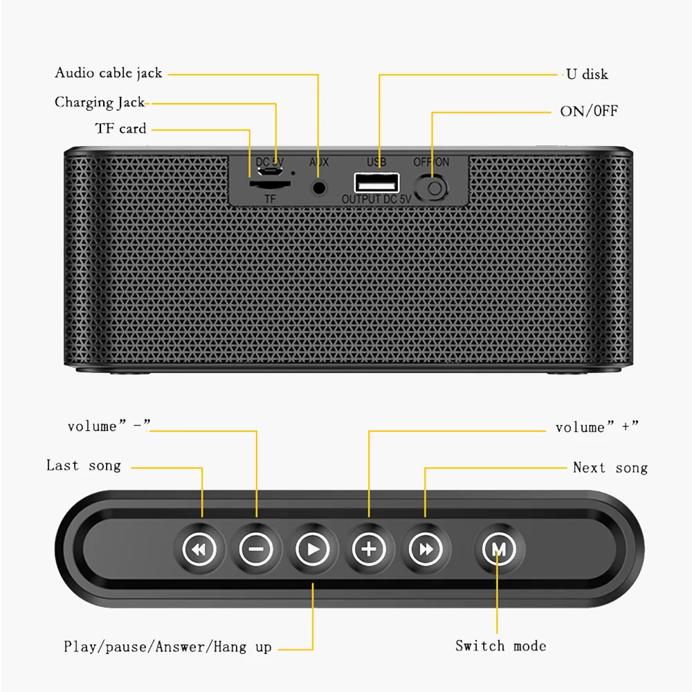 X6 обновление беспроводной Bluetooth динамик стерео сабвуфер 8000 мАч батарея двойной