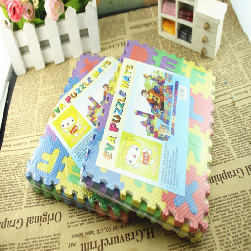 

2020 New Style 36pcs Alphanumeric And Letters Educational Puzzle Play Mat Kids Infant Child Fashion Fun Toy Gifts Dropshipping