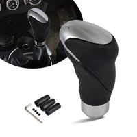 auto manual knob gear shifter leather with 3 adaptors for atmt