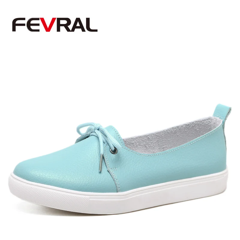 Бренд FEVRAL женские туфли на плоской подошве медсестры с закрытым носком модные
