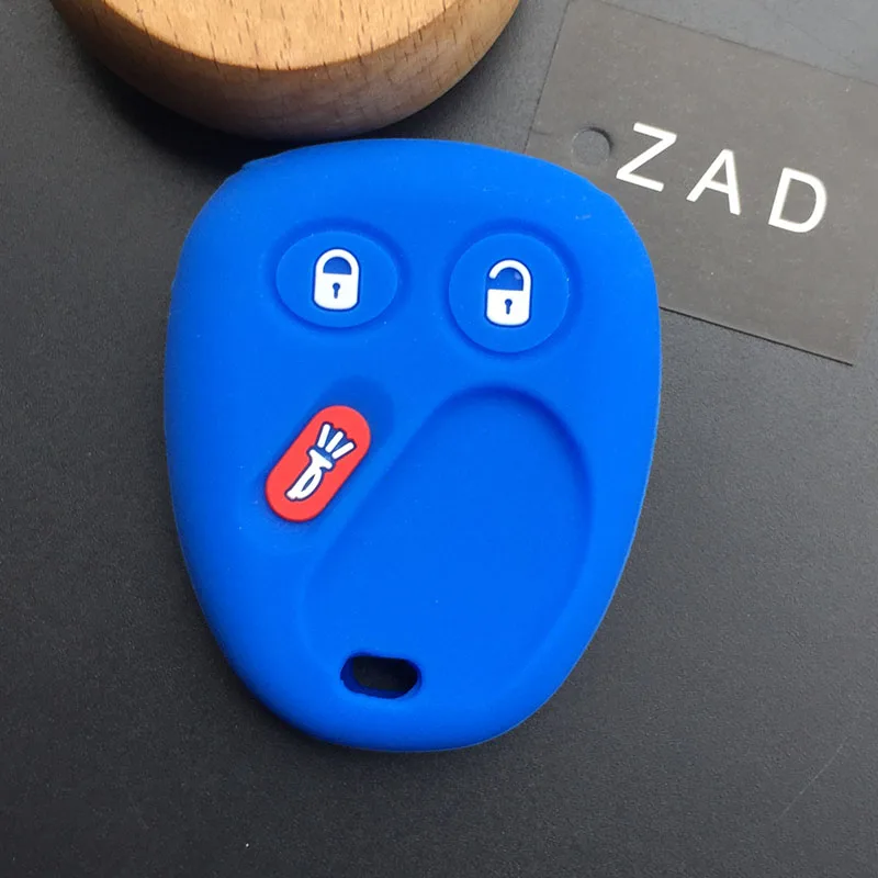 Силиконовый резиновый чехол для автомобильного ключа Chevrolet S10 Silverado Suburban Tahoe GMC Sierra