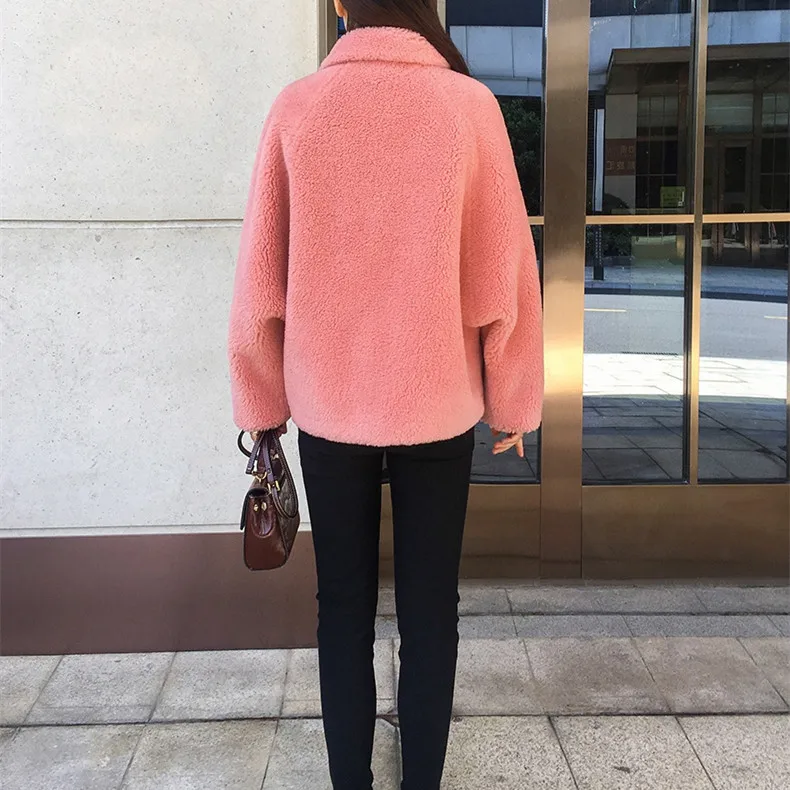 SY04 зимнее женское пальто из 30% шерсти с натуральным мехом отворотом теплая куртка