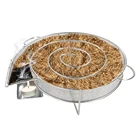 Генератор холодного дыма для барбекю, гриля, деревянная коробка для курения стружки, деревянная пыль, горячее и холодное курение, для приготовления лосося, мяса, инструменты для барбекю из нержавеющей стали