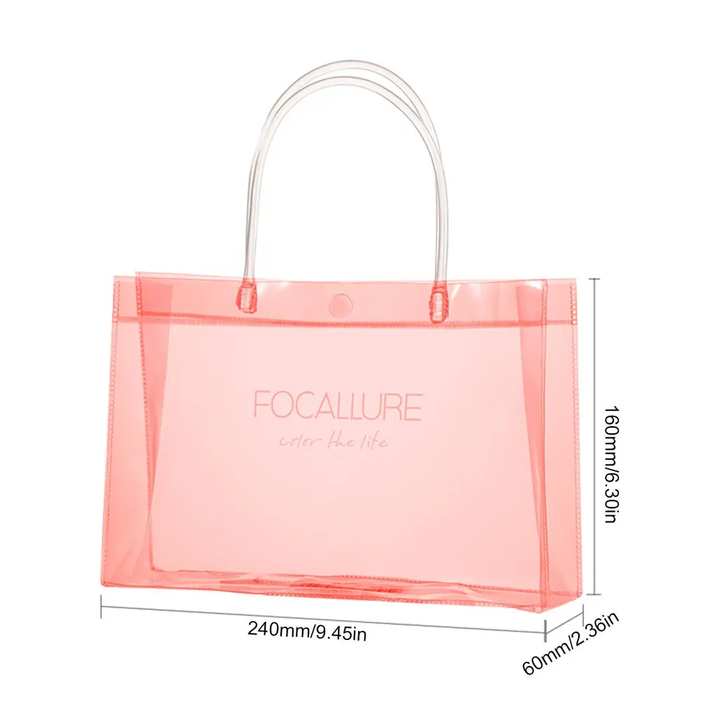 

PVC Handbag Gift Bag Waterproof Travel Stylish Ultra-portable Makeup Bag Cosmetic Large Capacity Bag