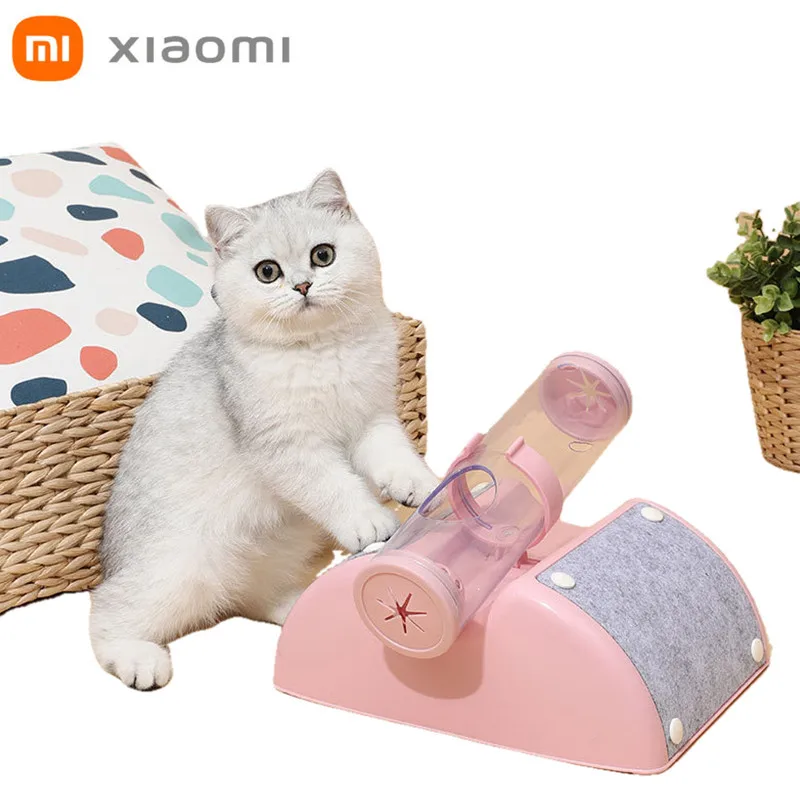 

XiaoMi-Bola giratoria telescópica para mascotas, juguete de comida para gatos, para aliviar el bordeamiento, resistente a las
